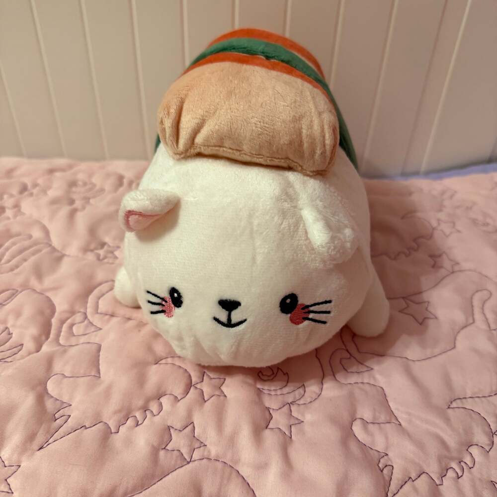 Kawaii sushi kitten plush NWOT